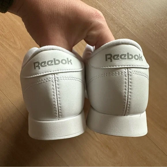 Reebok Classic Princess Trainer White Leather Trainers Sneakers Athletic Shoes - Picture 6 of 12